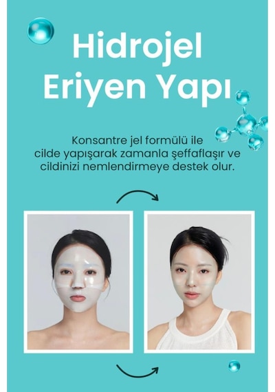 Dermal Pdrn Ve Cica Nemlendirici Yatıştırıcı Eriyen Maske Seti Kore Maske Seti 34 Gr.