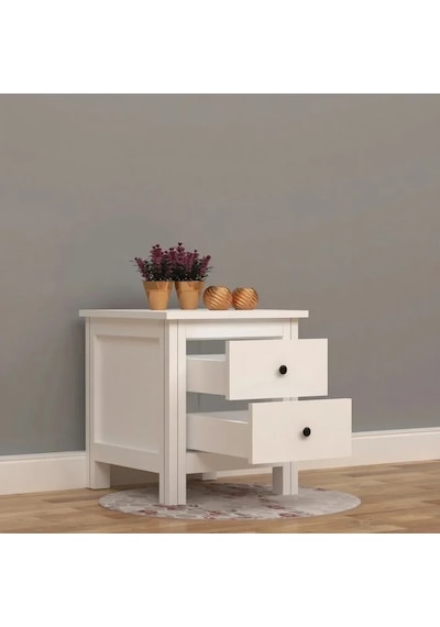 Max 2 Çekmeceli Komodin Mdf Beyaz Max 2 Çekmeceli Komodin Mdf Beyaz