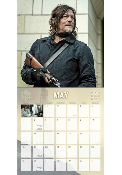 2025 Walking Dead: Daryl Dixon Duvar Takvimi Çok Renkli