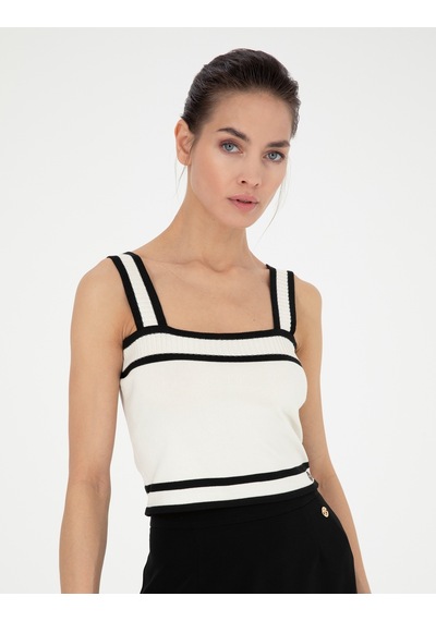 Pierre Cardin Kadın Beyaz Kazak /triko 50284233-vr013 Beyaz