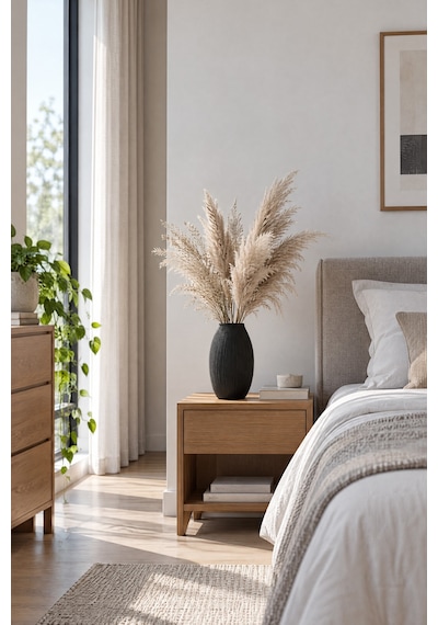 Coconut Hindistan Cevizi Dokulu Dekoratif Vazo 20 Cm Pla - Salon Ve Masaüstü Süs Objesi - Siyah