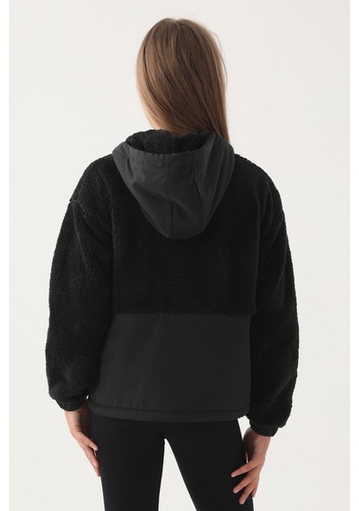 Kappa Siyah Fermuarlı Peluş Erkek Çocuk Sweatshirt 5274-40870