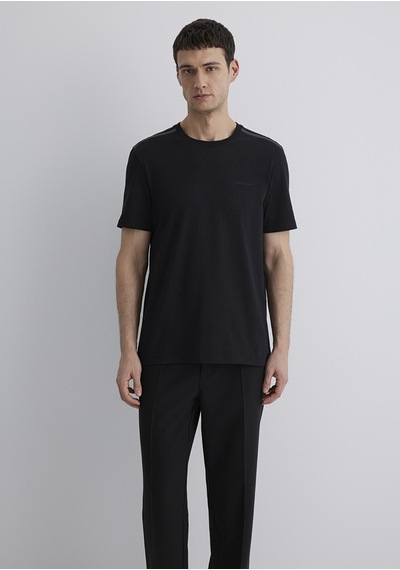 Mavi Siyah Erkek T-shirt M0612689-900 Siyah