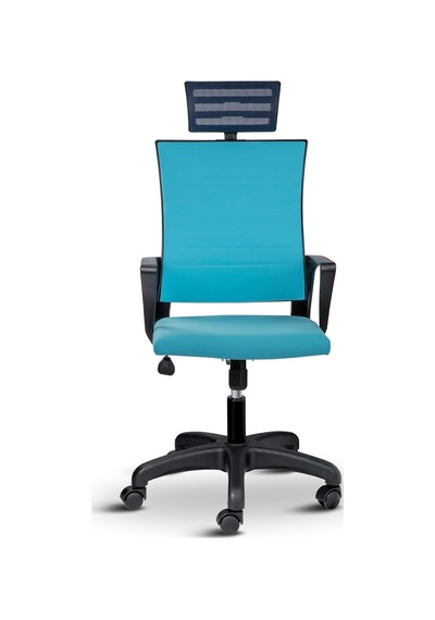 Ayrex Rigel Ergonomik Ofis Koltuğu, Başlıklı, Yükseklik Ayarlı, Silinebilir Kumaş, Plastik Ayaklı Diğer