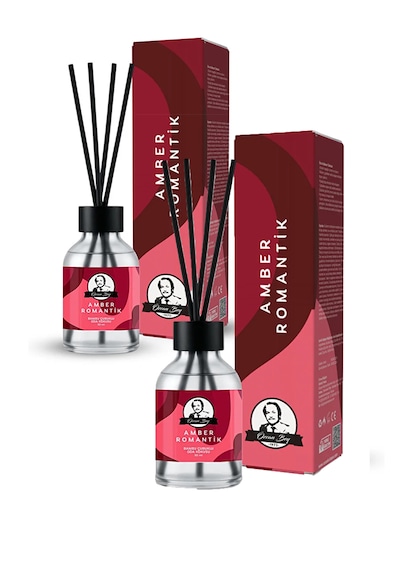 Amber Romantik Kokulu Çubuklu Oda Kokusu Ekstra Kalıcı Esansiyel Yağ Romantic Amber 50ml X 2 Amber