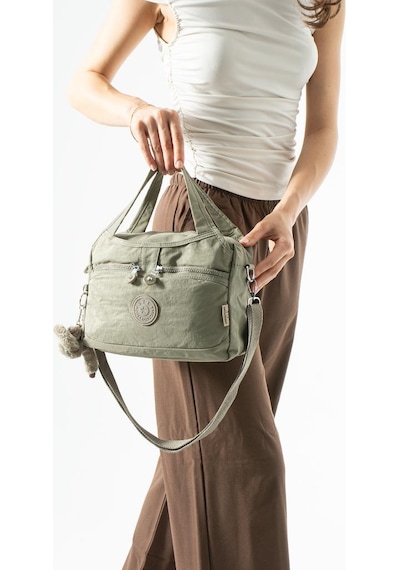 Baginn Klinkır Hafif Yağmur Geçirmez Kadın Postacı Çanta 30 20 Cm El Çantası 571 Collection Bej