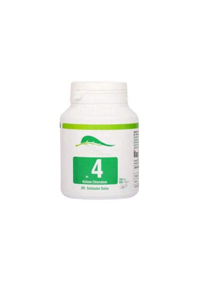 Schüssler Tuzları Nr. 4-8-9-10 Met-kilovermedestek Kürü 400 Tablet X 4 Kutu