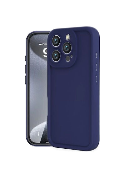 Newface Apple iPhone Uyumlu 16 Pro Max Kılıf Viera Silikon - Lacivert Diğer