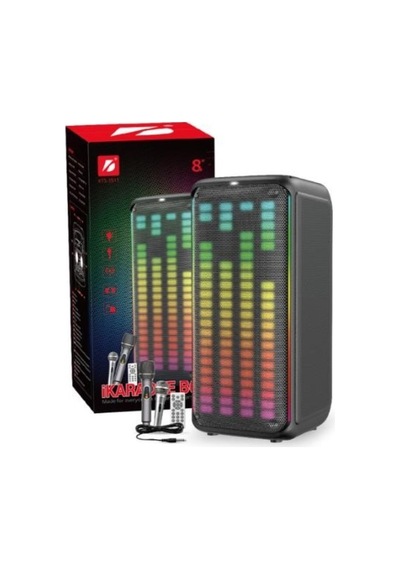 Büyük Boy Hoparlör Kablolu Ve Kablosuz Mikrofonlu Şarjlı Bluetooth Speaker Taşınabilir Hoparlör