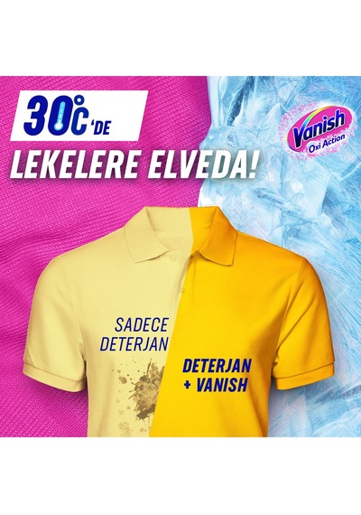 Vanish Oxi Action Deterjan Güçlendirici ve Leke Çıkarıcı Sıvı Renkliler 2000 ML+ Beyaz 2000 ml