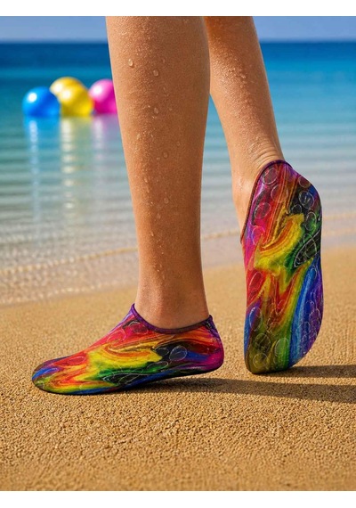 Gripptoes Kaymaz Damla Tabanlı Deniz&havuz Çorabı G1 Çok Renkli