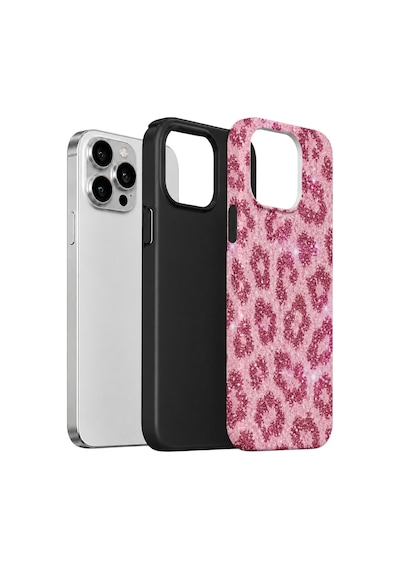Velvoria Valestra Pembe Leopar Apple iPhone Uyumlu 12 Pro Max Darbe Korumalı Kılıf Valestra Select - Pembe Leopar