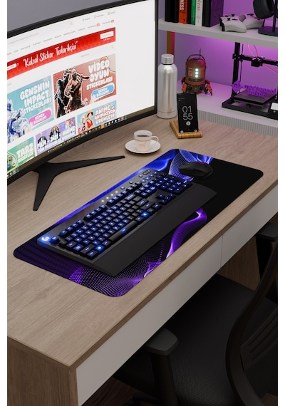 Noktalar Kaymaz Dikişli Kauçuk Oyuncu Mousepad V2 - 70x30 Xl Gaming Mouse Pad Fare Altlığı