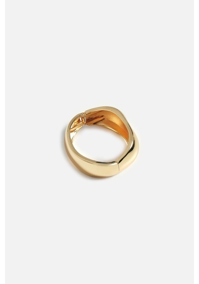 Dalga Formlu Halka Bileklik Gold