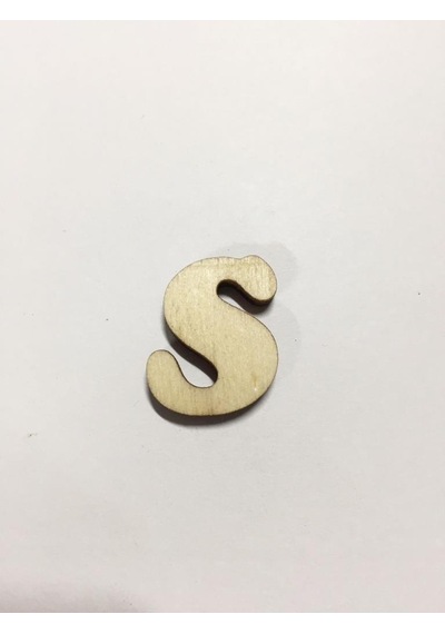 2.5 Cm Ahşap Harf ve Rakamlar - S
