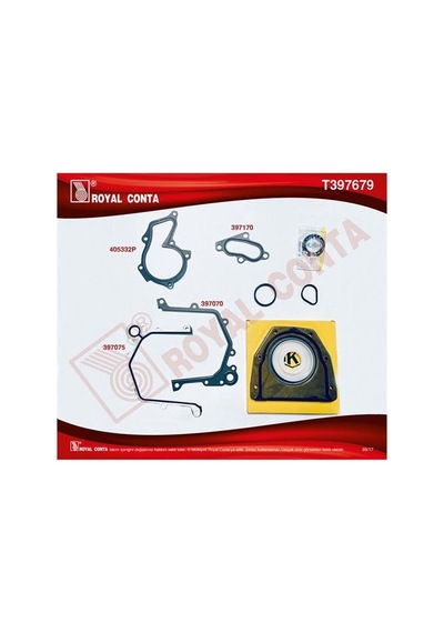 Royal T397679 Alt Motor Takım Conta Skt Kecelı Focus 1.6 16v Zetec S / Duratec Efı 98 04 2m516008aa -