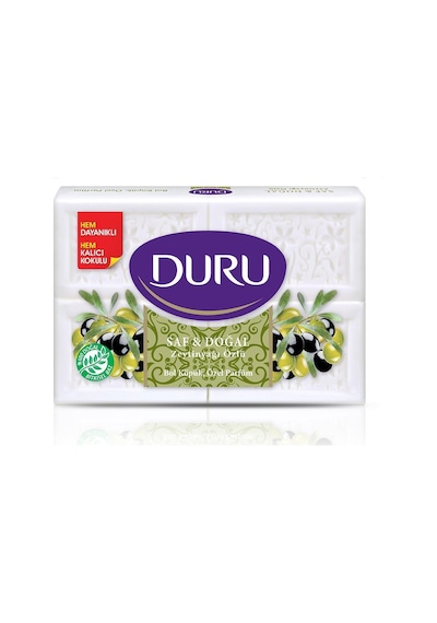 Duru Saf Doğal Zeytinyağlı Banyo Sabunu 150 G x 4