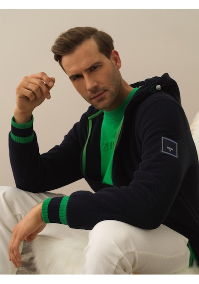 Xint Lacivert Pamuk Dokulu Regular Fit Sweatmont 350176