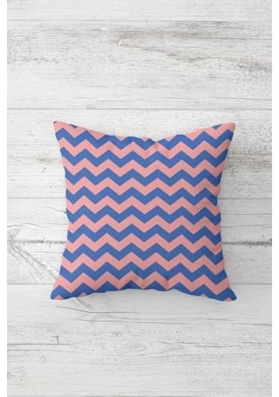 Zigzag Ve Tropikal Yaprak Desenli Gizli Fermuarlı Kırlent Kılıfı Koltuk Yastık Kılıfı Takım 4adet , Pembe-mavi 45 X 45 50 x 22 Zigzag Ve Tropikal Yaprak Desenli Gizli Fermuarlı Kırlent Kılıfı Koltuk Yastık Kılıfı Takım 4adet , Pembe-mavi 45 X 45 50 x 22