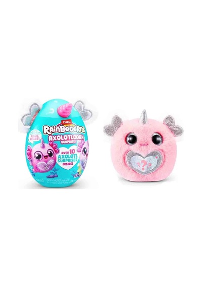 Giochi Preziosi Rainbocorns Axolotlcorn Sürpriz Peluş Rar35000 92120tq1 Beyaz Gri Kalp Tekli Kulak Çok Renkli