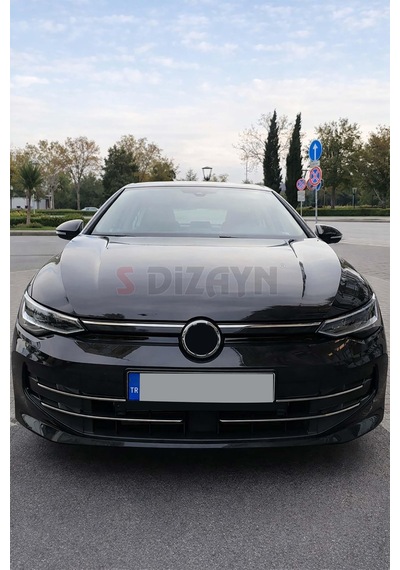 S-dizayn Vw Golf 8.5 Makyajlı Hb Krom Ön Tampon Çıtası 4 Prç. 2024 Üzeri A+ Kalite