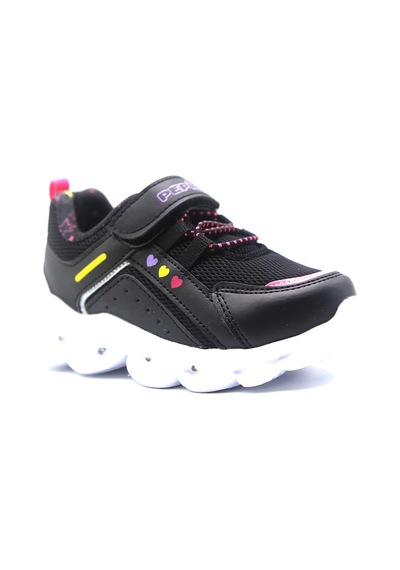 Pepino 1429 Unisex Çocuk Spor Ayakkabı Siyah - Gümüş