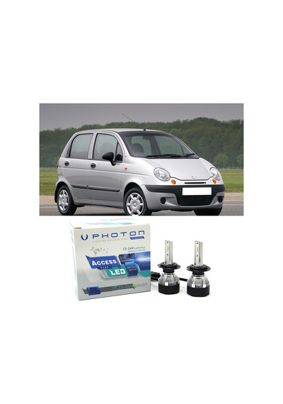 Daewo Matiz Led Xenon Uzun + Kısa Far Ampulü H4 Access Yeni Seri Beyaz