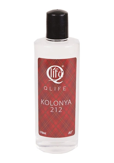 Q Life 80 Derece 212 Kolonyası Cam Şişe 170 ML