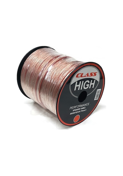 Class 2X0.75Mm Hoparlör Kablosu 10Metre Şeffaf