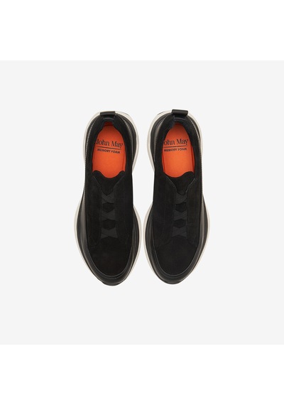Siyah Mat+siyah Süet Sneaker Erkek Ka-alfa9003 John May Napoli