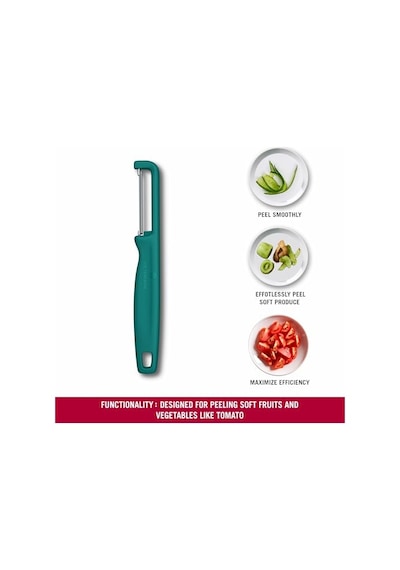 Victorinox 6.0943.4 Iota Tırtıklı Kenar Çift Taraf Yeşil Soyacak 005 Sarı