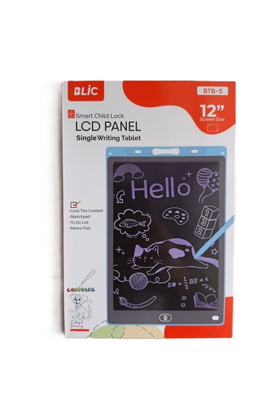 Lcd Panel Yazı Tableti 12 İnç Btb-5 Smart Child Lock Lcd Panel Single Writing Tablet