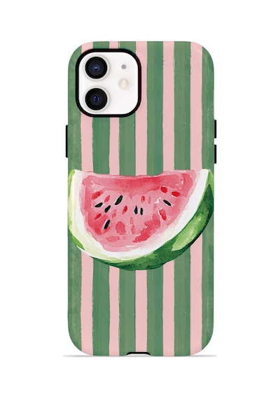 Apple iPhone Uyumlu 11 Vorian Çift Katmanlı Magsafe Kılıf Watermelon Postcard