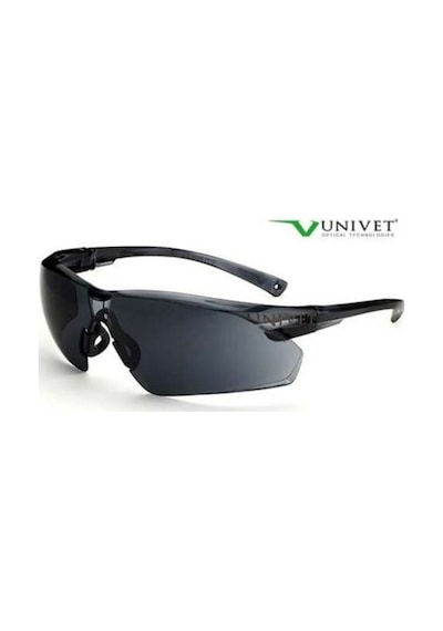 Univet 505U.00.00.02 Siyah Koruyucu Gözlük + Gözlük İpi