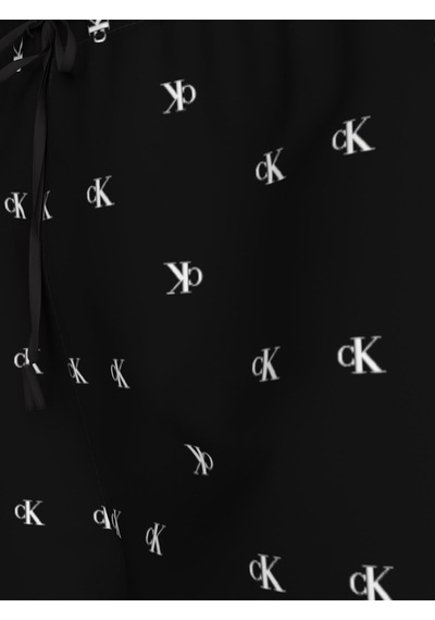 Calvin Klein Erkek Siyah Logo Desenli Kısa Yüzme Şortu-13590 Siyah