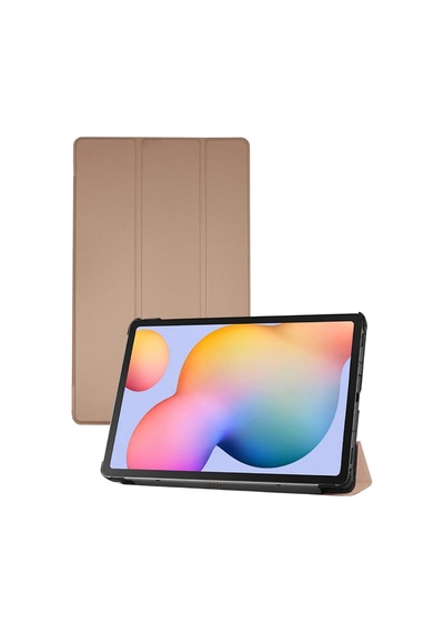 Lenovo M10 Hd X505f Kılıf Tablet Smart Kılıf - Gold Arka Kapak