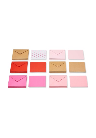 American Greetings Zarflı Boş Kartlar, Kalp Mektup Kağıdı, 200 Adet