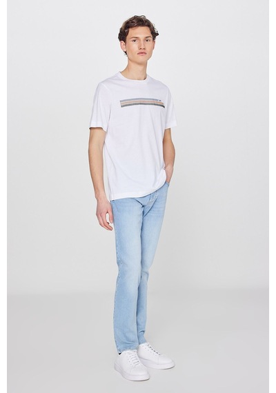 Lee Slim Fit Dar Kesim Normal Bel Dar Paça Extreme Motion Açık Mavi Esnek Jean Kot Pantolon Prince