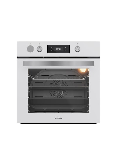 Silverline Fryart & Steamart Buharlı Pişirme BO65P4W01 - CS5665W01 - 3457 SOHO Beyaz Cam Ankastre Set