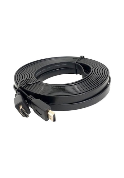 Wozlo HDMI Kablo 4K Full HD 3D Destekli Yassı Flat Slim Kablo 10 M