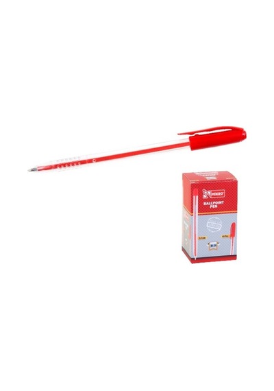 Mikro M-34 Tükenmez Kalem Kırmızı 1.0 Mm - 60 Adet