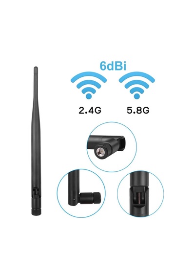 6dbi Sma Erkek Anten Dikey 20cm Rf Wifi Sinyal Kuvvetlendirici 2.4ghz 5.8ghz 2g 3g 4g