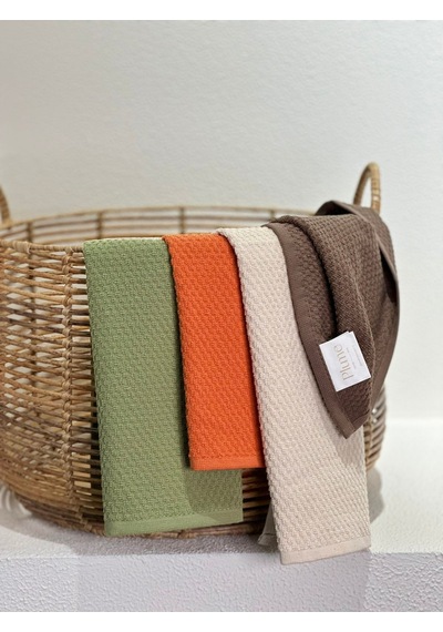 Plumehome 4 Lü Renkli El Havlusu Seti 30x50 Cm %100 Pamuk, Çeyizlik, Misafir, Mutfak, Hediyelik Çokrenkli