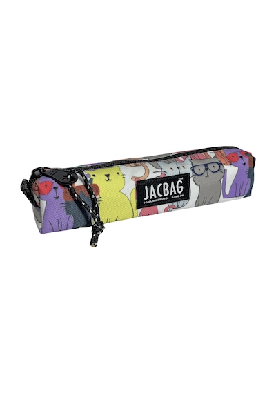 Jacbag Prizma-sosis Tip Kalem Kutusu Prizma-sarı Kedili renkli
