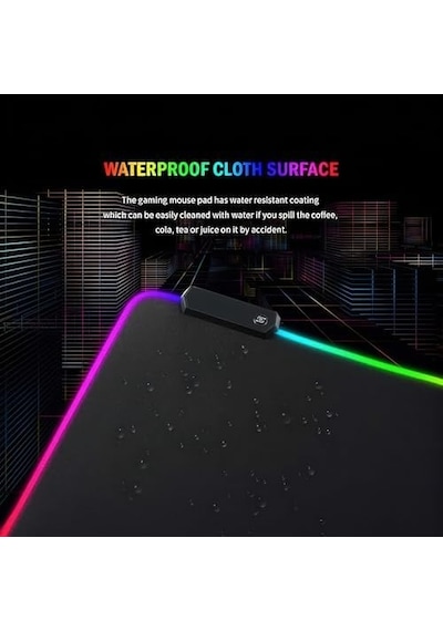Rgb Led Gaming Mouse Pad 80x30 Xxl - 13 Renk Mod, Gaming Mousepad Işıklı, Oyuncu Büyük Keyboard Mouse Pad Kaymaz Usb Plug&play