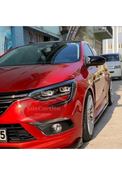 ŞüsCarOto Renault Megane 4 2016 Sonrası Batman Yarasa Ayna Kapağı Piano Black ABS Plastik (00)