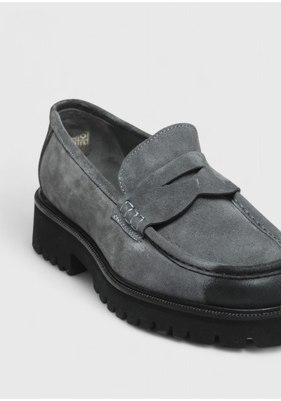 Ramsey Antrasit Süet Casual Loafer