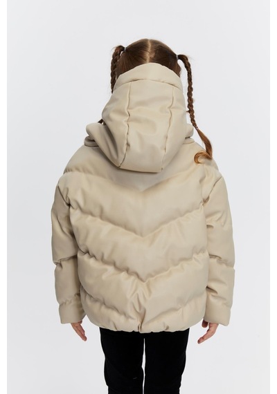 Kız Çocuk Şişme Mont 51320 Bej