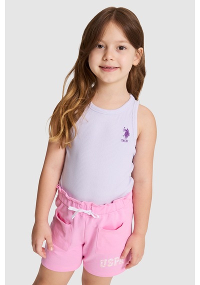 U.S. Polo Assn. U.s. Polo Assn. Kız Çocuk Lila Tişört Basic 50325671-vr034