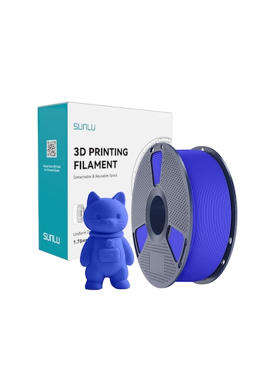 Sunlu Mavi Pla Mat Filament - 1.75mm - 1 Kg